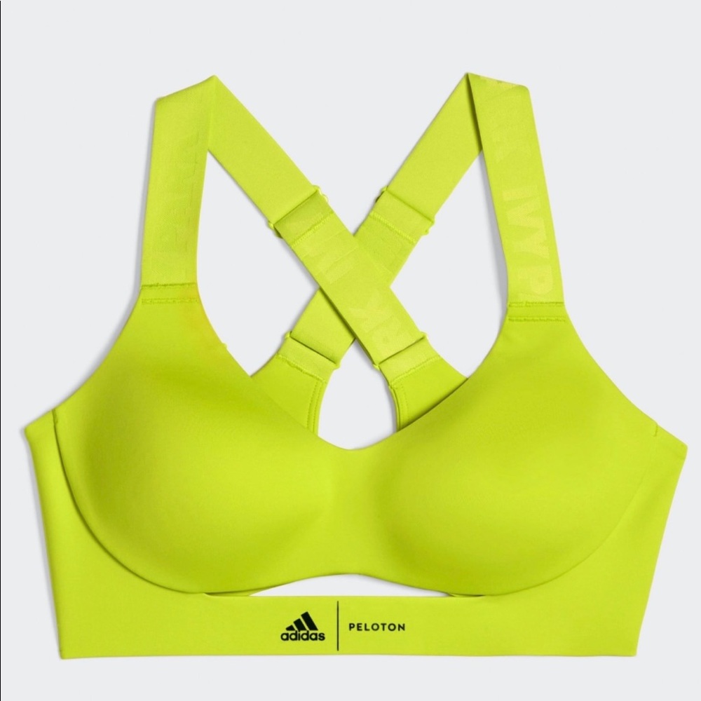 Ivy park x peloton yellow sports bra size medium
